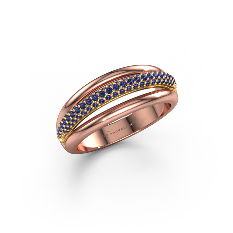 Image of Ring paris 585 rose gold Sapphire 1 mm