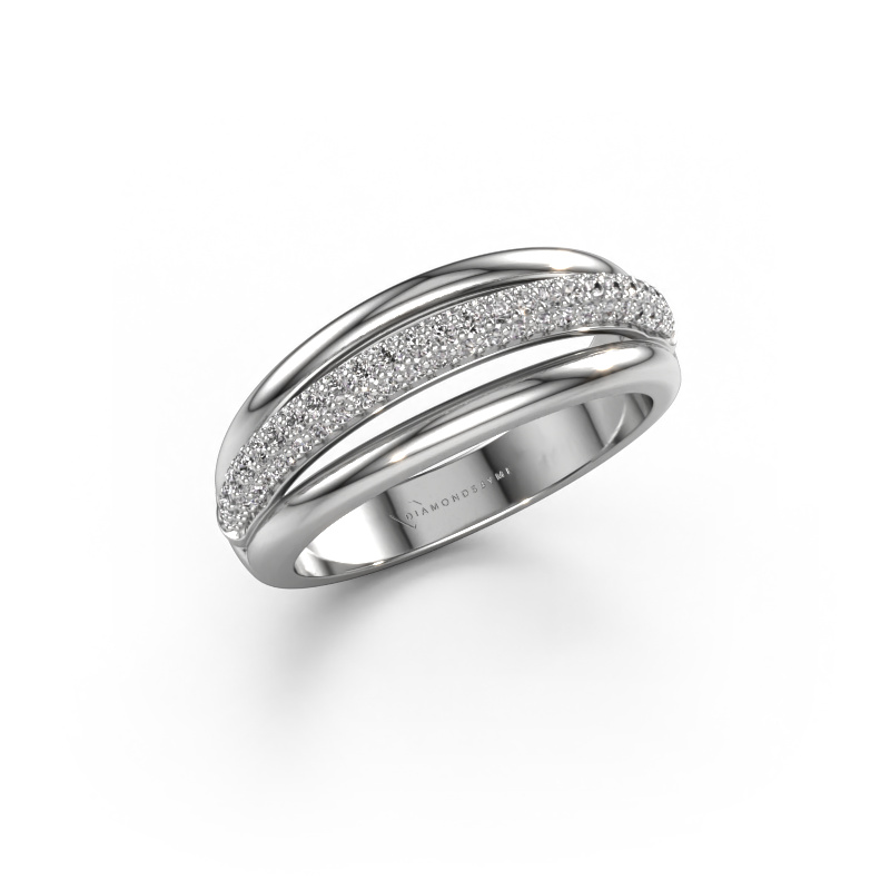 Image of Ring paris 950 platinum Zirconia 1 mm
