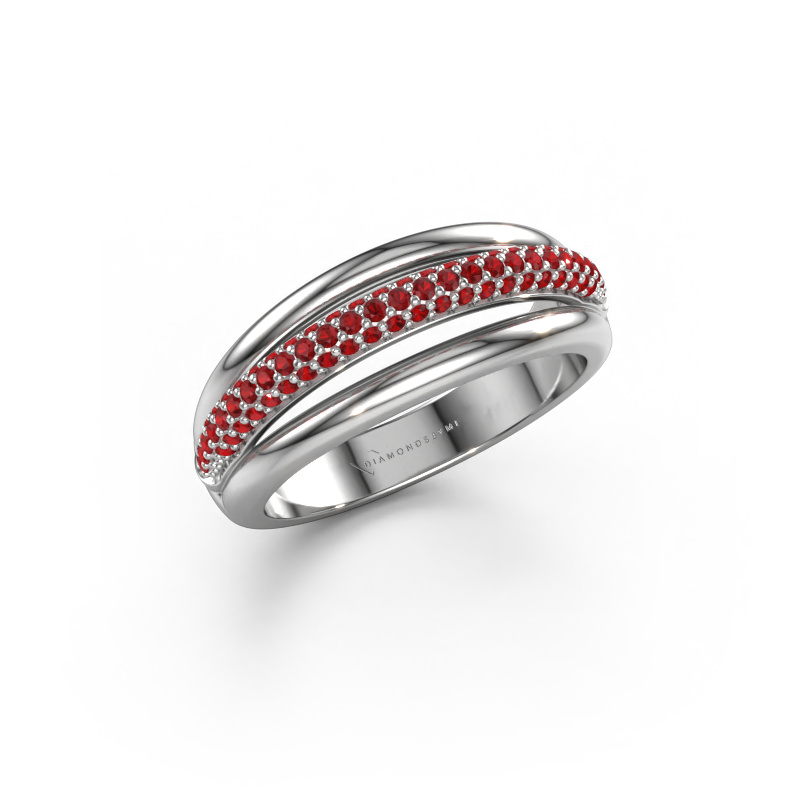 Image of Ring paris 950 platinum Ruby 1 mm