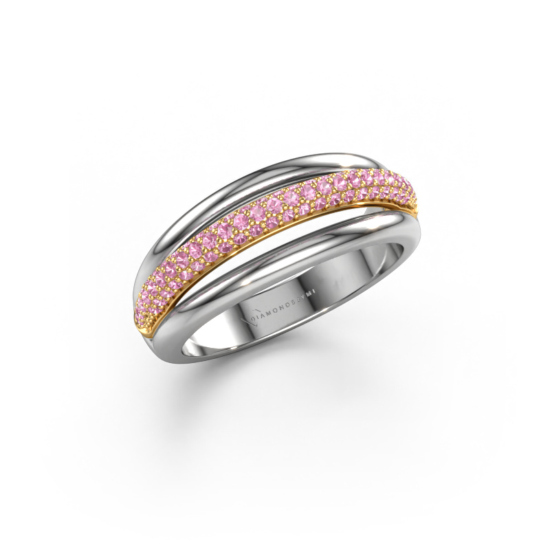 Image of Ring paris 585 white gold Pink sapphire 1 mm
