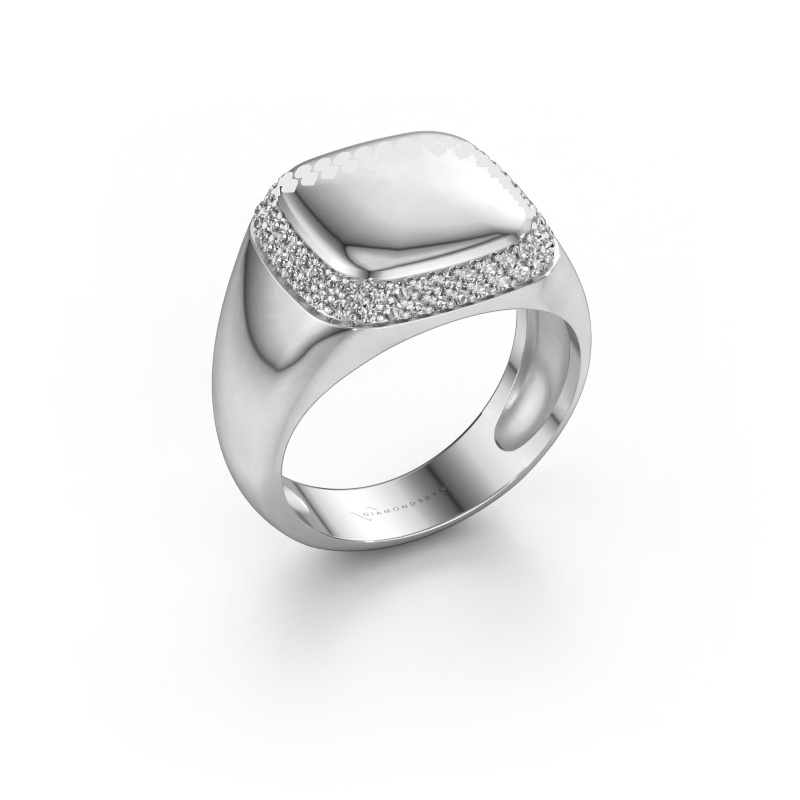 Image of Men's ring Pascal 950 platinum Zirconia 1.1 mm