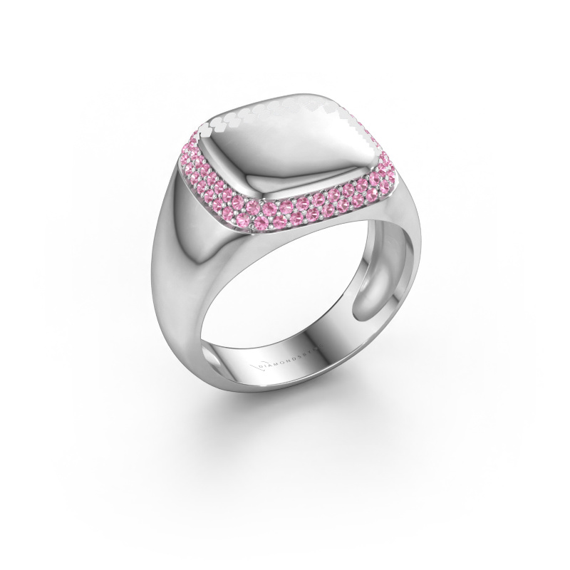 Bild von Herrenring Pascal 950 Platin Pink Saphir 1.1 mm