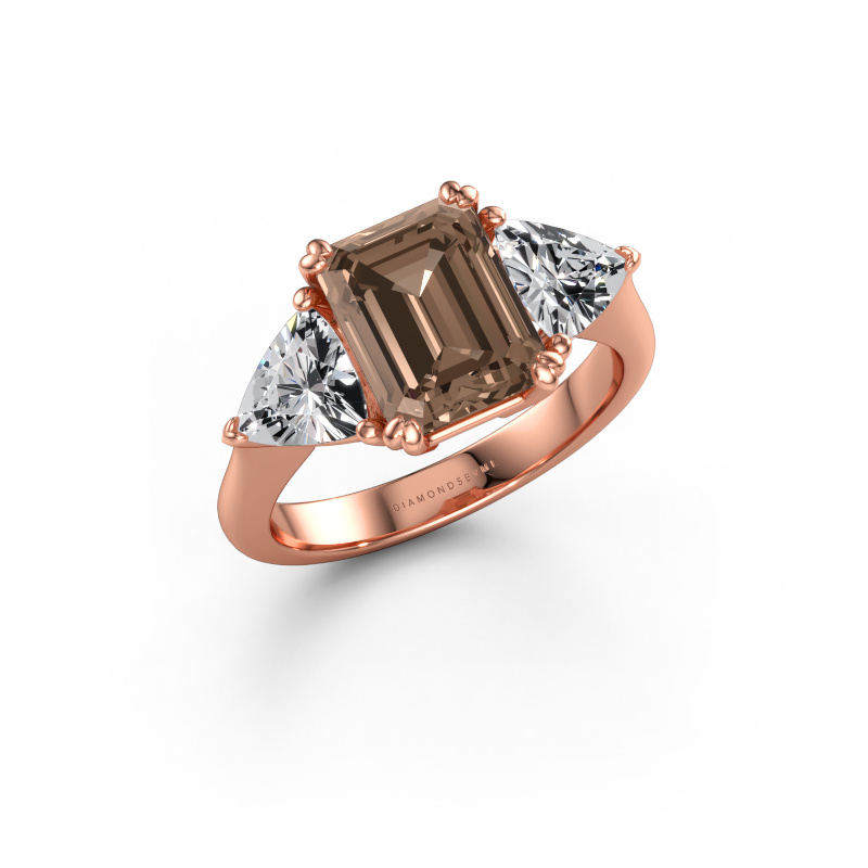 Bild av Förlovningsring Paula 585 roséguld Brun diamant 3.90 crt