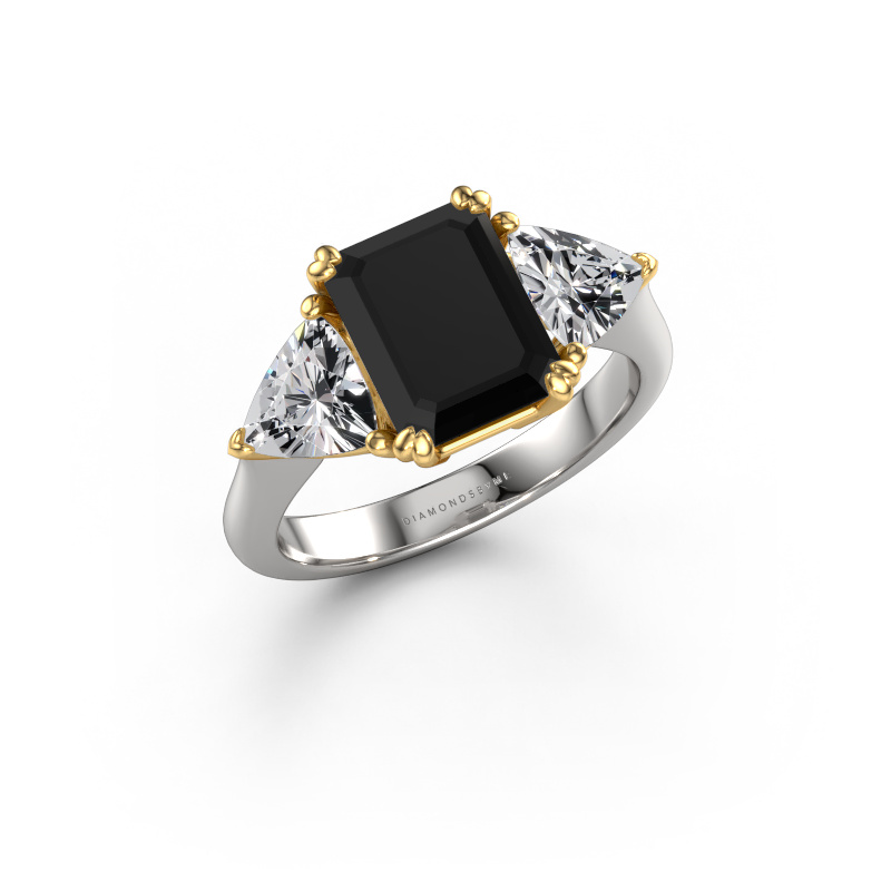 Bild von Verlobungsring Paula 585 Weißgold Schwarz Diamant 4.40 crt