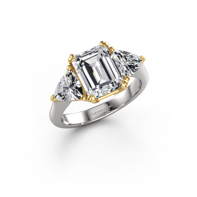 Afbeelding van Verlovingsring Paula 585 witgoud Lab-grown diamant 3.90 crt