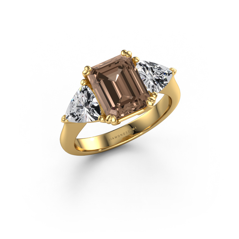 Bild von Verlobungsring Paula 585 Gold Braun Diamant 3.90 crt
