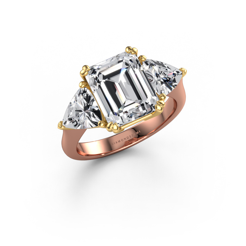 Afbeelding van Verlovingsring Paula 585 rosé goud Lab-grown diamant 5.10 crt