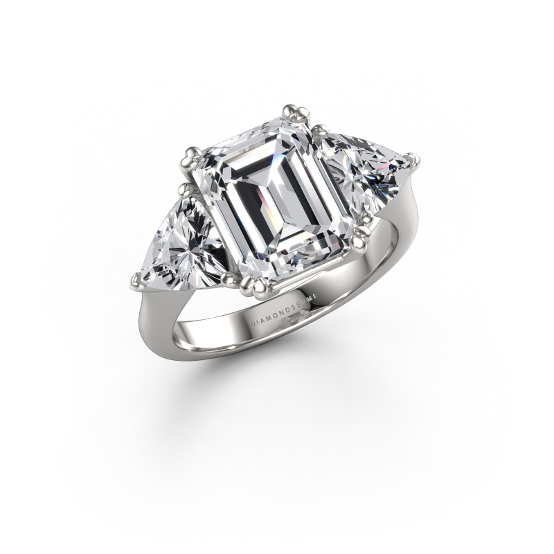 Afbeelding van Verlovingsring Paula 950 platina Lab-grown diamant 5.10 crt