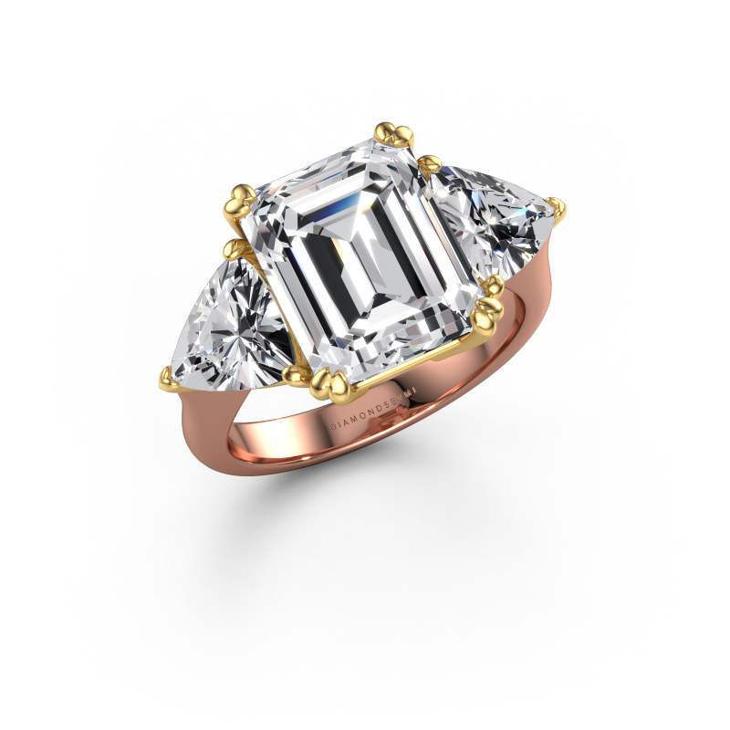Afbeelding van Verlovingsring Paula 585 Rosé goud Lab-grown diamant 7.01 crt