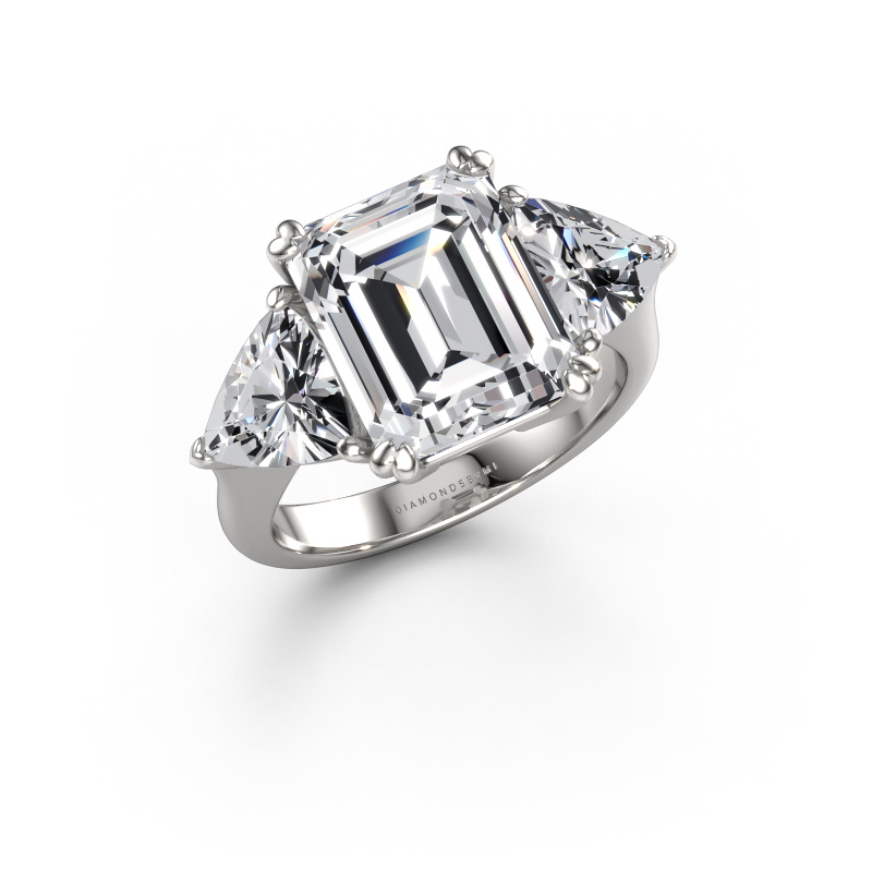 Image of Engagement ring Paula 950 platinum Lab-grown diamond 7.01 crt