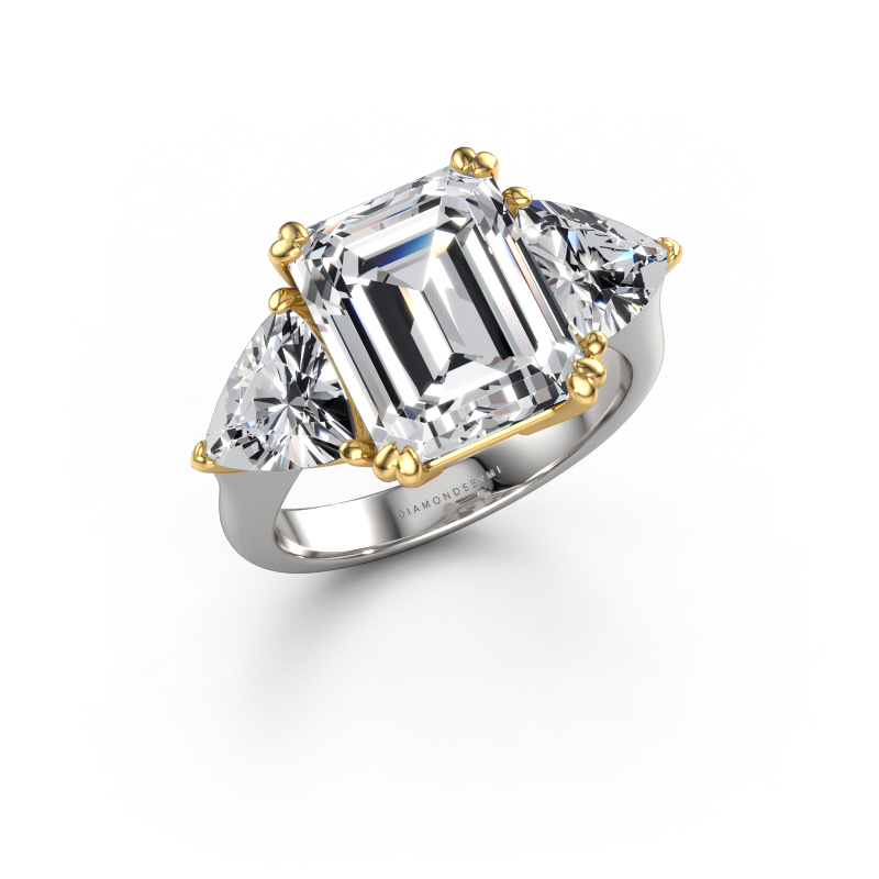 Afbeelding van Verlovingsring Paula 585 witgoud Lab-grown diamant 7.01 crt