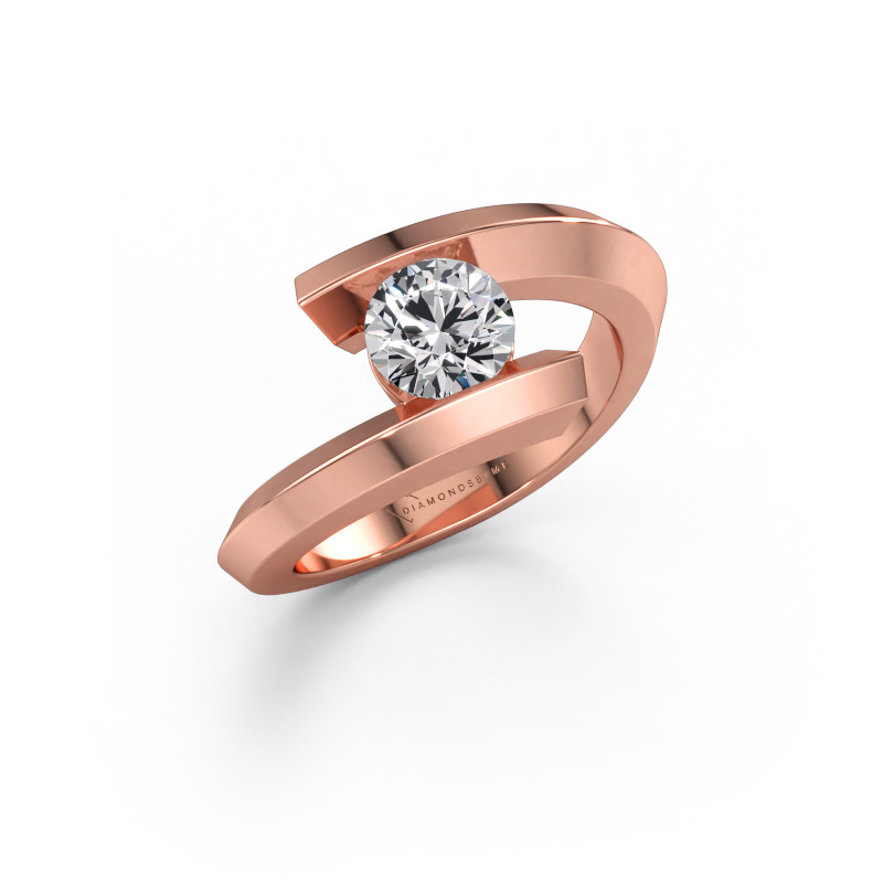 Bild av Ring Paulette 585 roséguld Diamant 0.70 crt