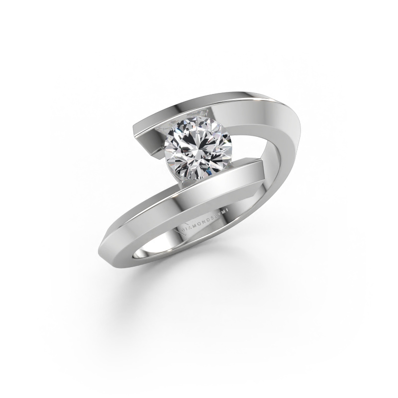 Immagine di Anello Paulette 585 oro bianco Diamante lab grown 0.70 crt