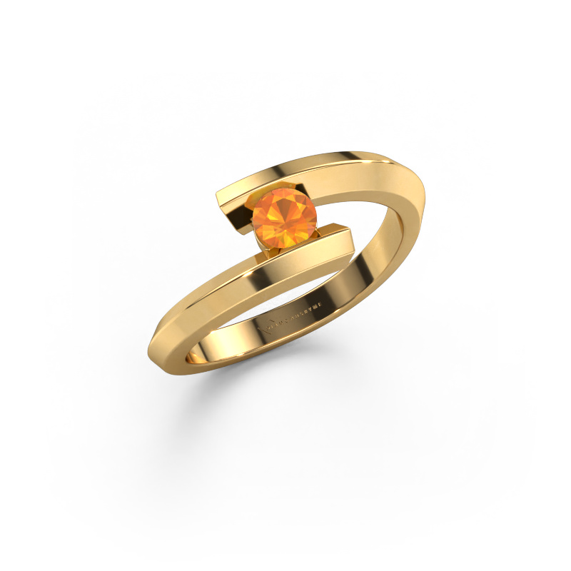 Image of Ring Paulette 585 gold Citrin 3.4 mm