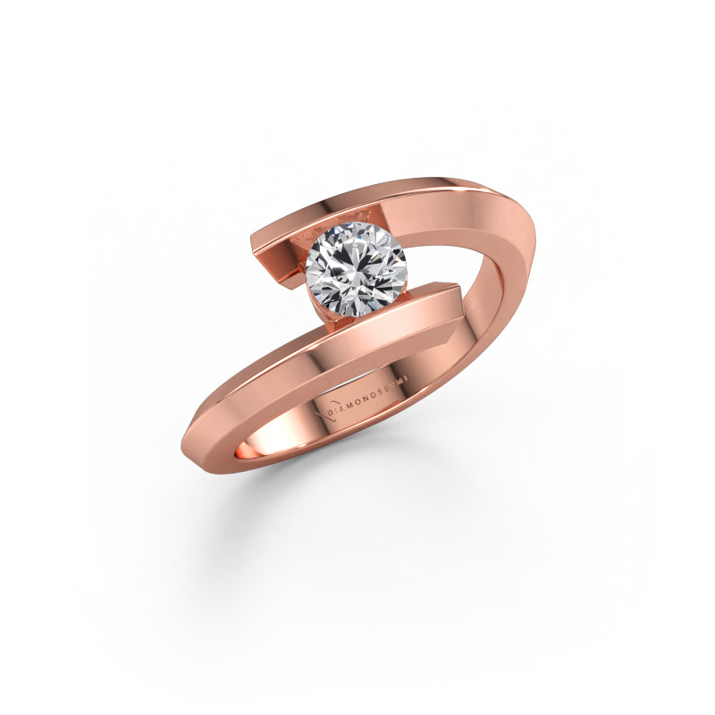 Immagine di Anello Paulette 585 oro rosa Diamante lab grown 0.30 crt