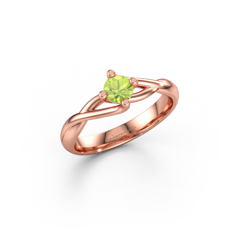 Immagine di Anello Paulien 585 oro rosa Peridoto 4.2 mm