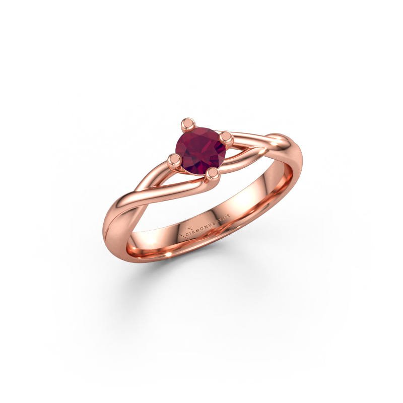 Immagine di Anello Paulien 585 oro rosa Rodolite 4.2 mm