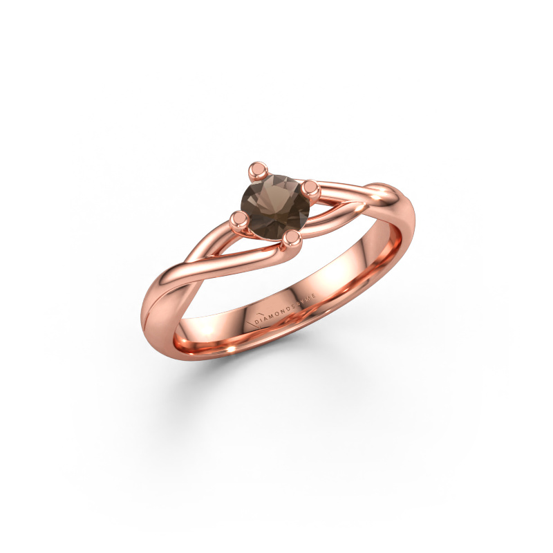 Bild av Ring Paulien 585 roséguld Rökkvarts 4.2 mm