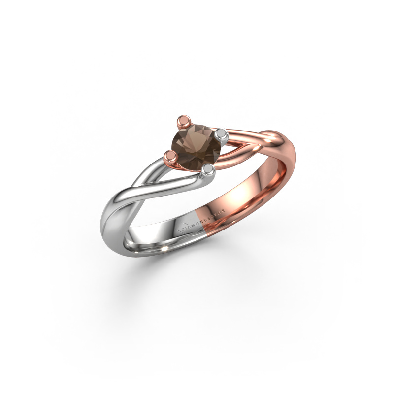 Bild von Ring Paulien 585 Roségold Rauchquarz 4.2 mm