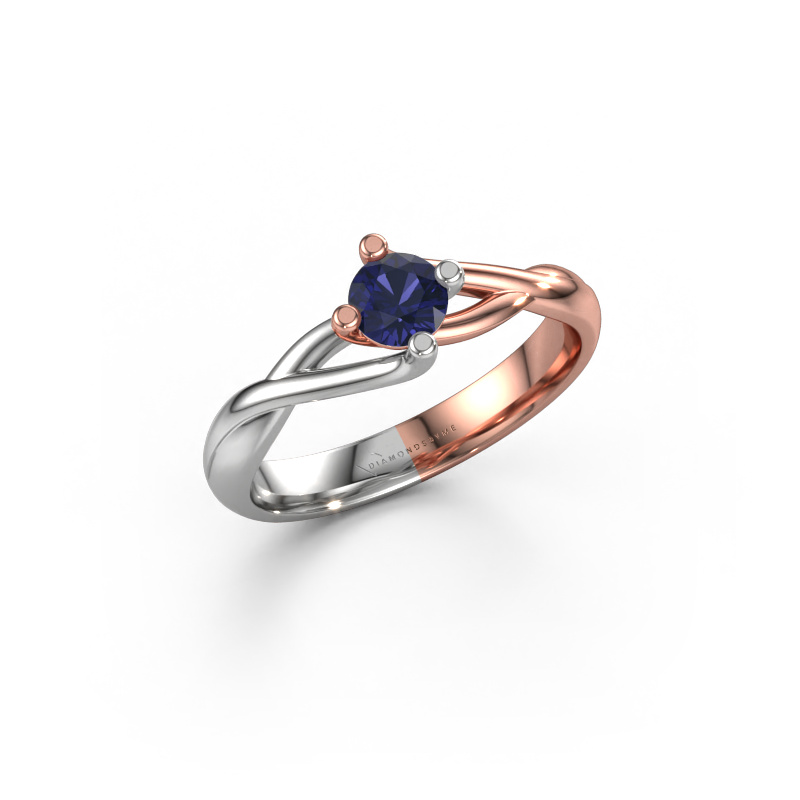 Image of Ring Paulien 585 rose gold Sapphire 4.2 mm