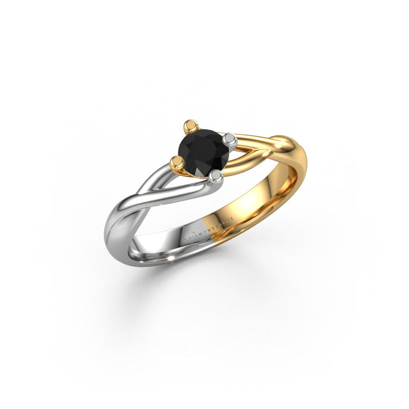 Image of Ring Paulien 585 gold Black diamond 0.36 crt