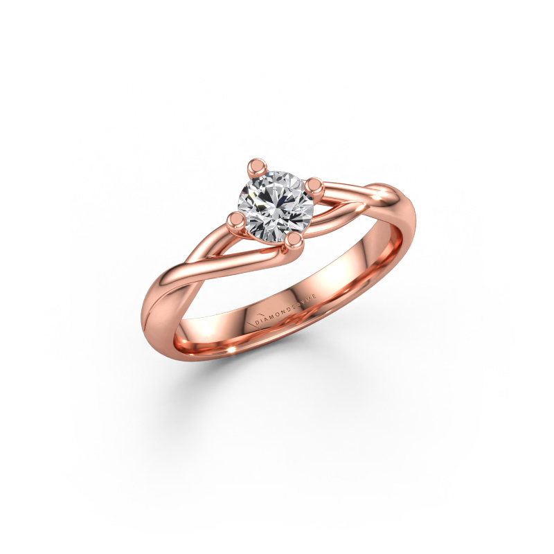 Immagine di Anello Paulien 585 oro rosa Diamante 0.40 crt
