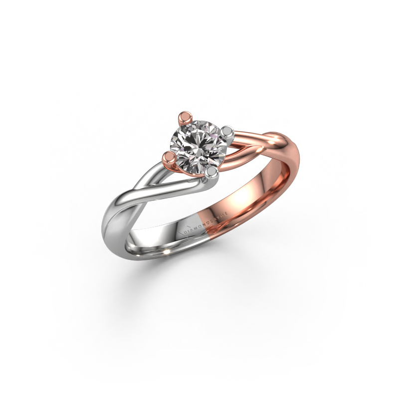 Image of Engagement ring Paulien 585 rose gold Diamond 0.50 crt