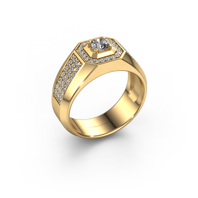 Image of Men's ring Pavan 375 gold Diamond 0.778 crt