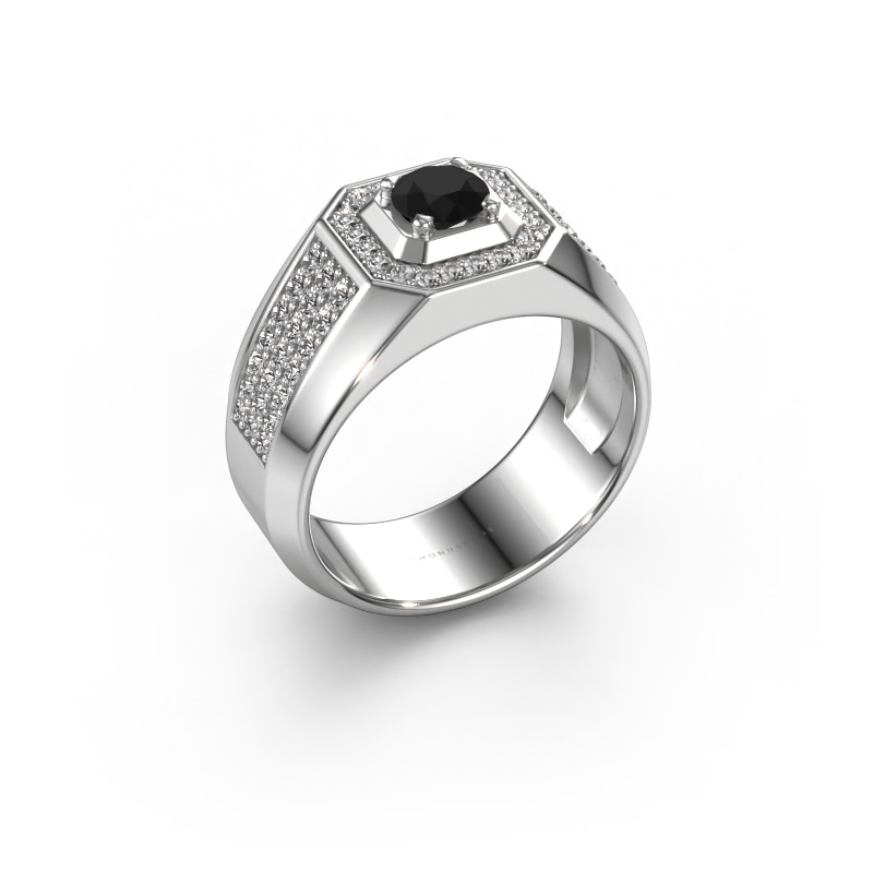 Bild von Herrenring Pavan 950 Platin Schwarz Diamant 1.188 crt