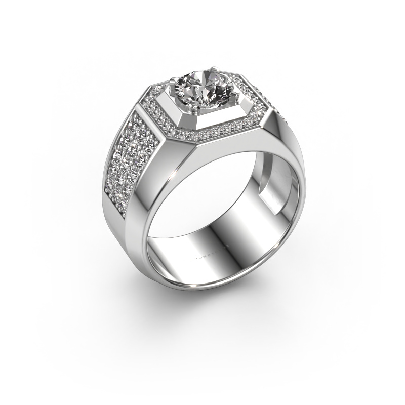 Bild von Herrenring Pavan 585 Weißgold Diamant 1.918 crt