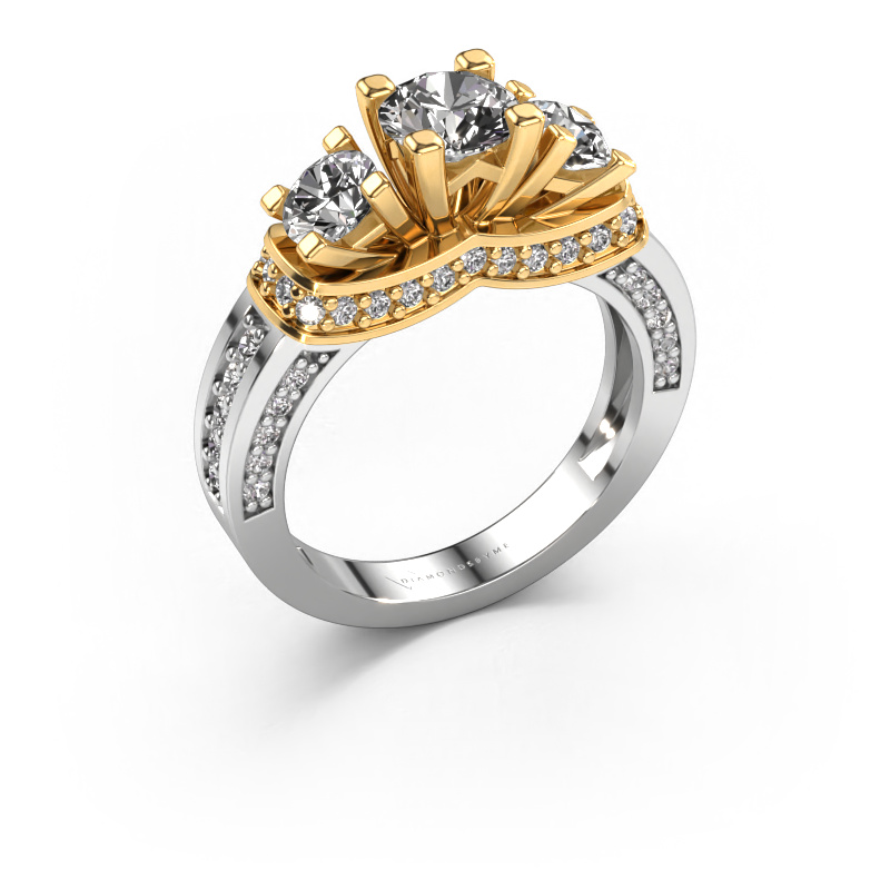 Bild von Verlobungsring Phileine 585 Weißgold Lab-grown Diamant 1.495 crt