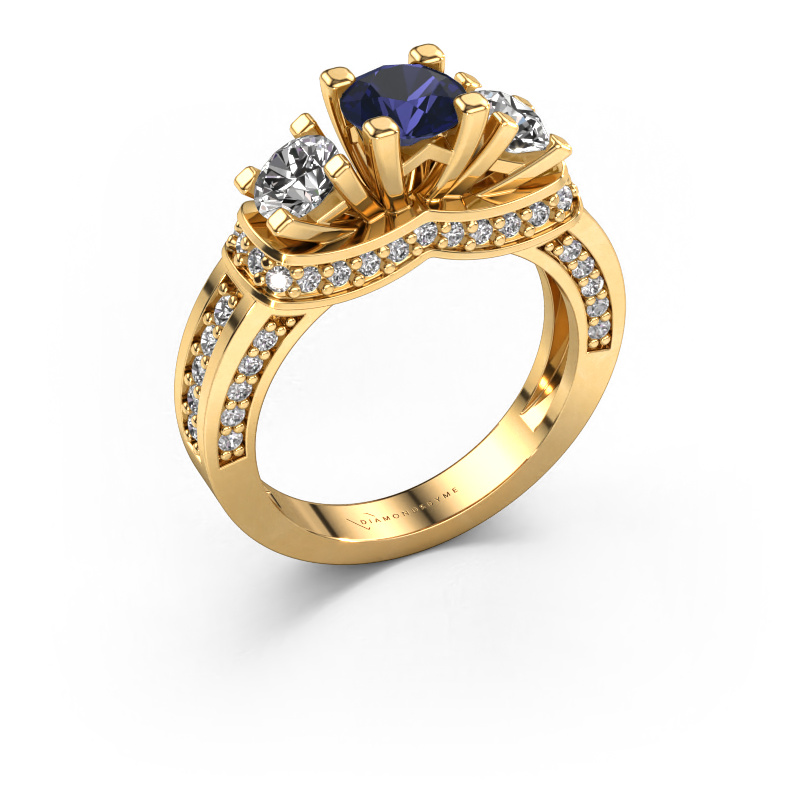 Image of Engagement ring Phileine 585 gold Sapphire 5 mm