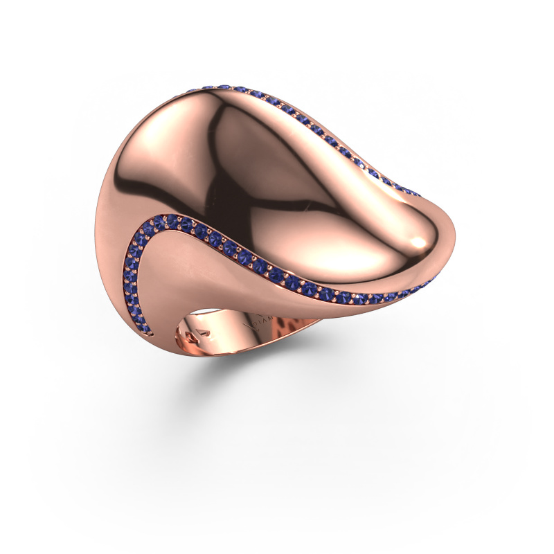 Image of Ring Phyliss 585 rose gold Sapphire 1 mm