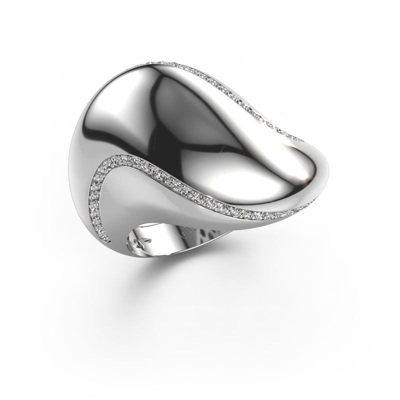 Image of Ring Phyliss 585 white gold Zirconia 1 mm
