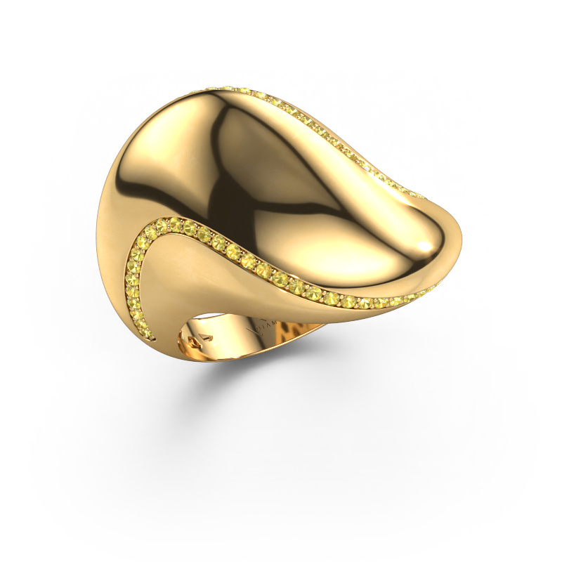 Bild von Ring Phyliss 585 Gold Gelb Saphir 1 mm