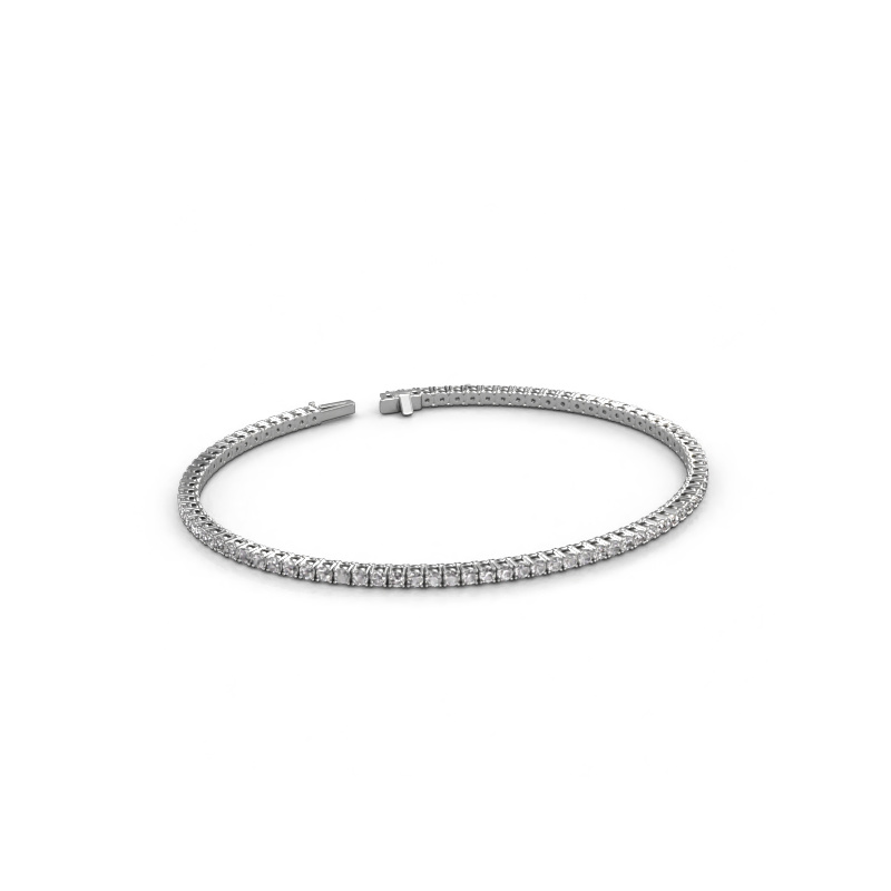 Image de Bracelet tennis Shirley 1.8 Lab 585 or blanc Diamant synthétique 1.75 crt