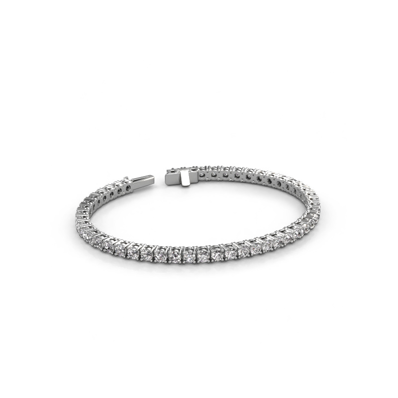 Image of Tennis bracelet Shirley 3.1 Lab 585 white gold Lab grown diamond 6.24 crt