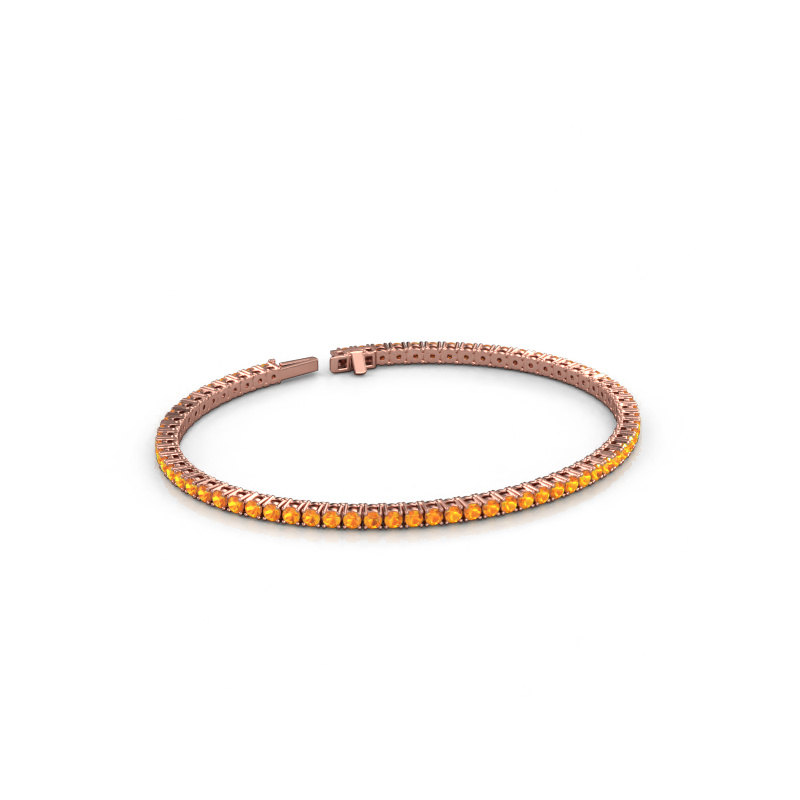 Bild von Tennisarmband Shirley 2.2 585 Roségold Citrin 2.2 mm