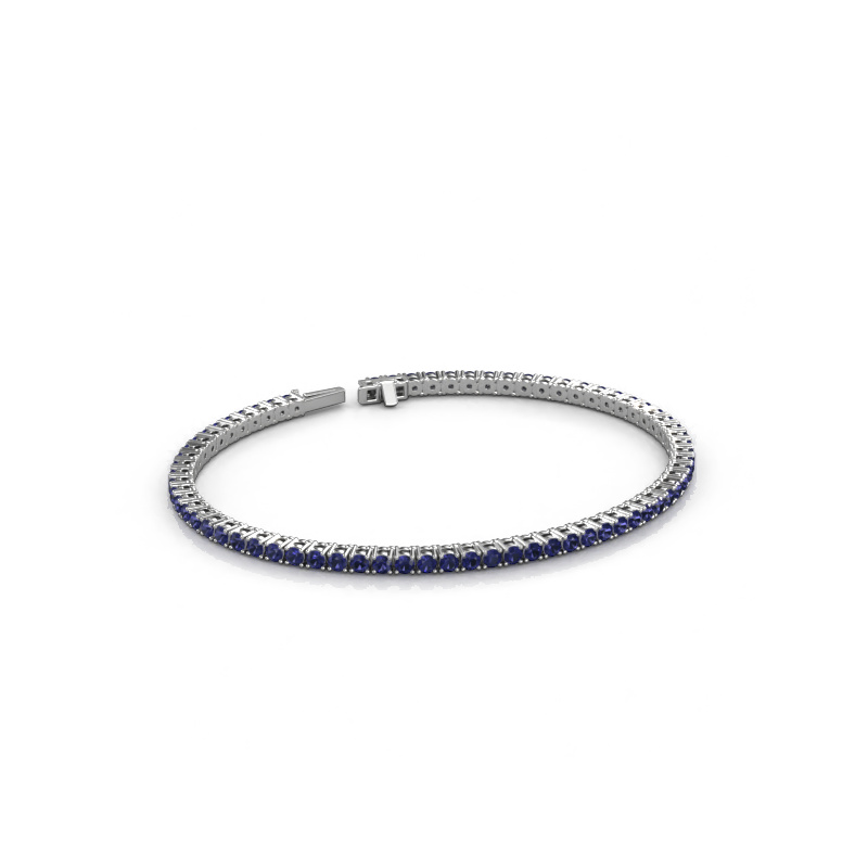 Image of Tennis bracelet Shirley 2.2 585 white gold Sapphire 2.2 mm