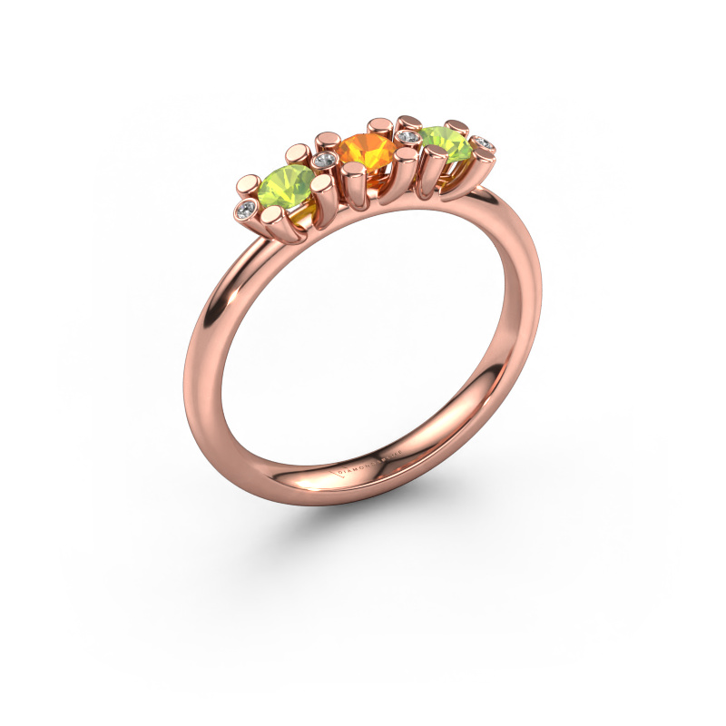 Image of Ring Puk 2 585 rose gold Citrin 3 mm