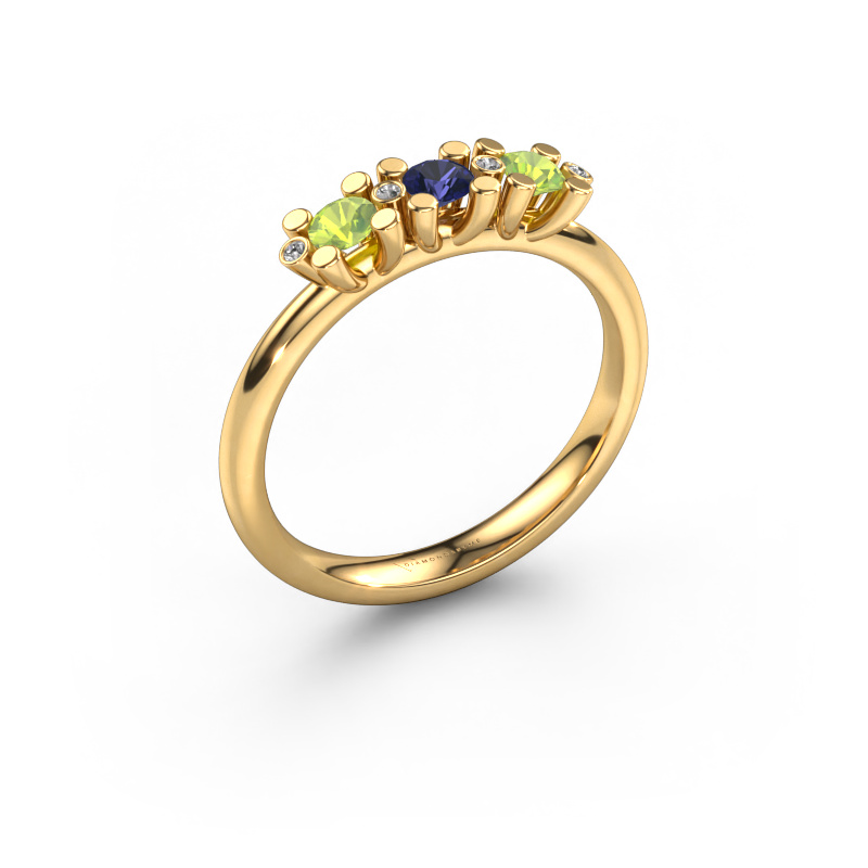 Image of Ring Puk 2 585 gold Sapphire 3 mm