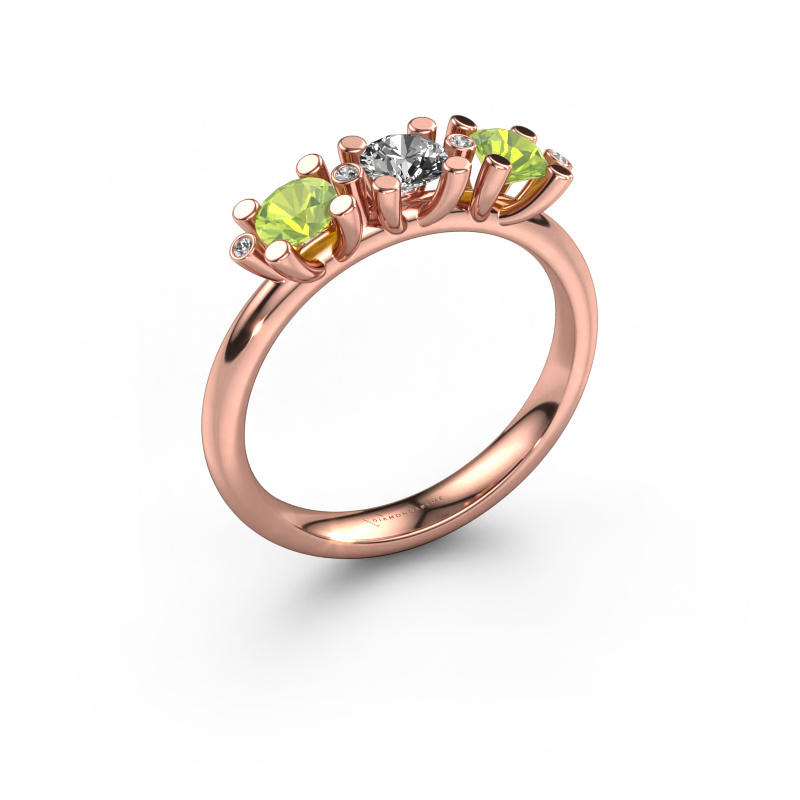 Bild von Ring Puk 2 585 Roségold Diamant 0.27 crt