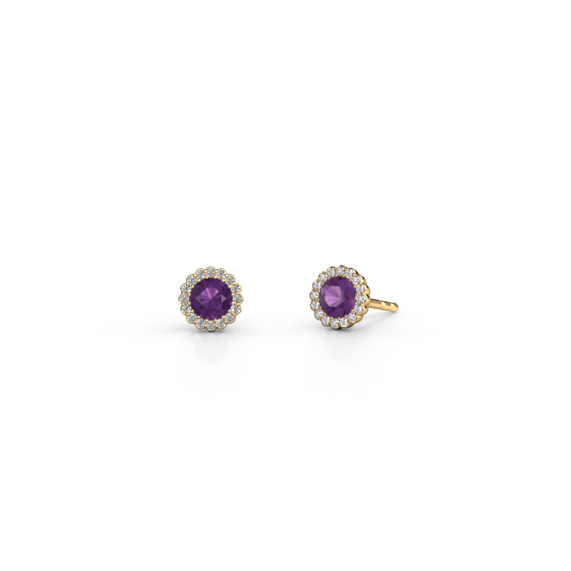 Bild von Ohrringe Queen 585 Gold Amethyst 4.2 mm