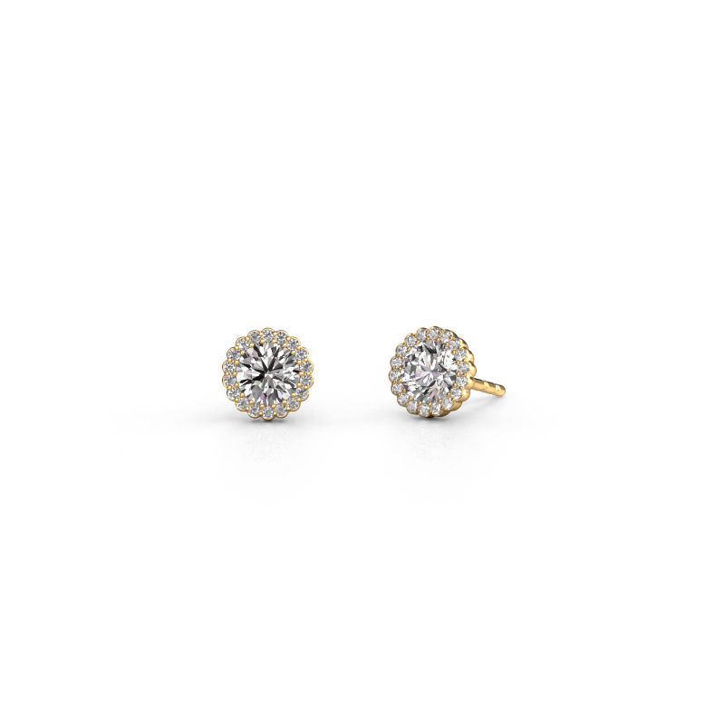 Image of Earrings Queen 585 gold Diamond 1.18 crt