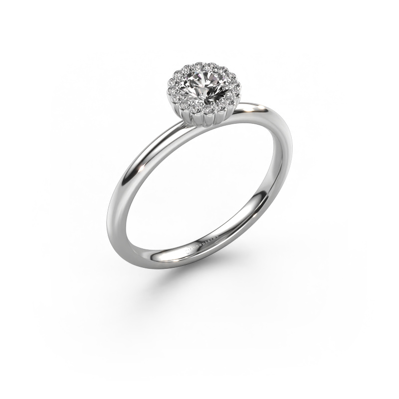 Bild von Verlobungsring Queen 950 Platin Zirkonia 4.2 mm