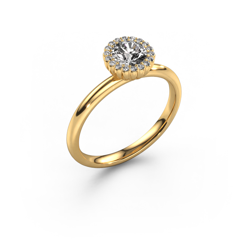 Image of Engagement ring Queen 585 gold Diamond 0.59 crt