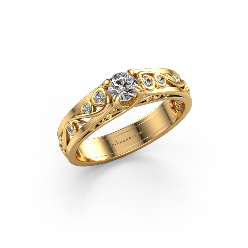 Image de Bague Quinty 585 or jaune Diamant 0.385 crt