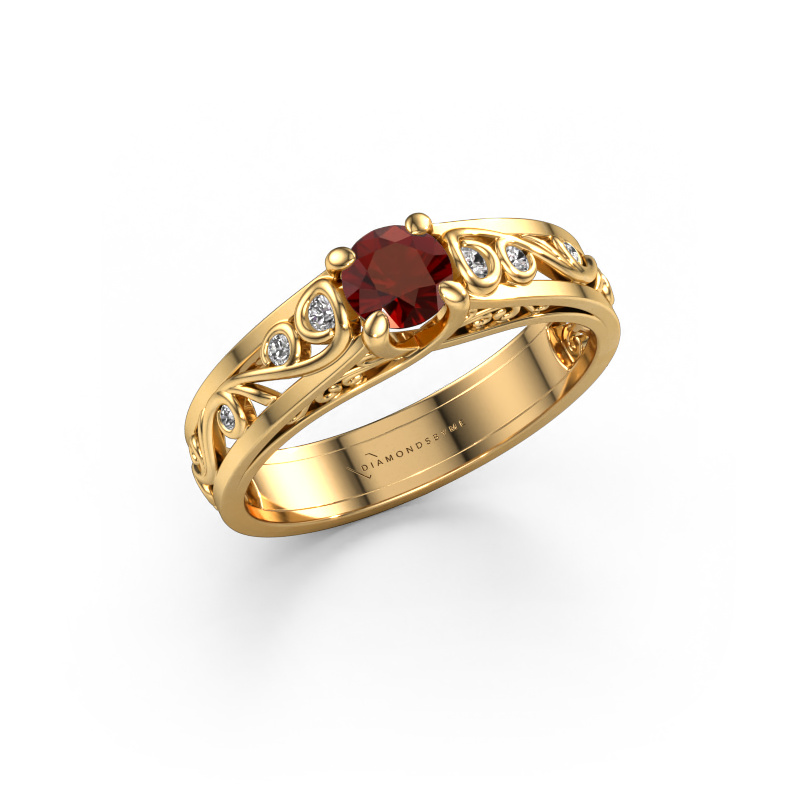 Bild von Ring Quinty 585 Gold Granat 4.7 mm