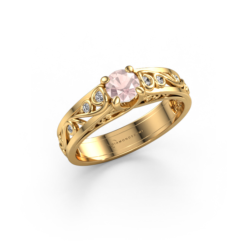 Bild von Ring Quinty 585 Gold Morganit Champagner 4.7 mm