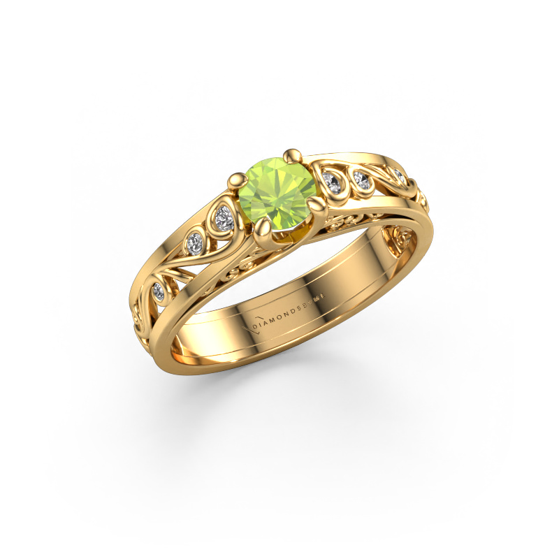 Image de Bague Quinty 585 or jaune Péridot 4.7 mm